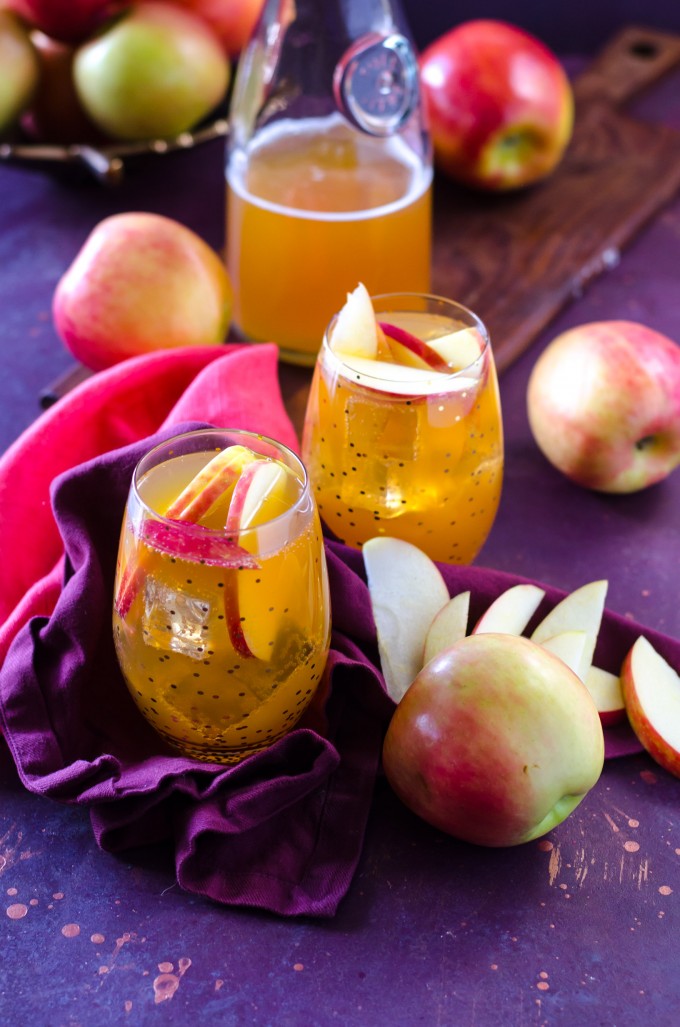 Apple Cider Fireball Sangria | @gogogogourmet