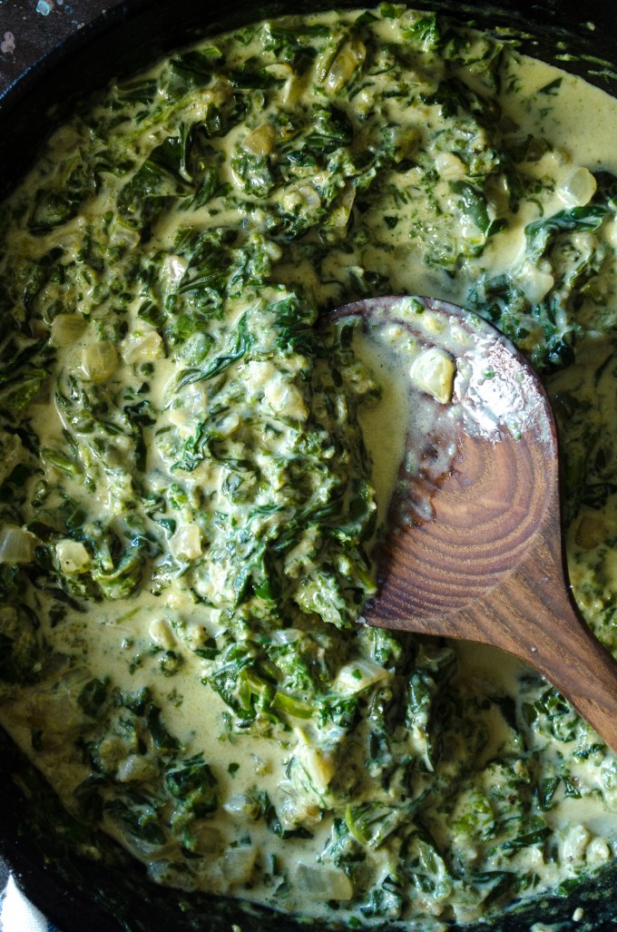 Creamed Spinach | @gogogogourmet