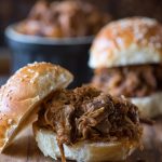 Slow Cooker BBQ Pulled Pork Sliders- a total breeze and amazingly delicious, thanks to my secret sauce ingredient! | @gogogogourmet