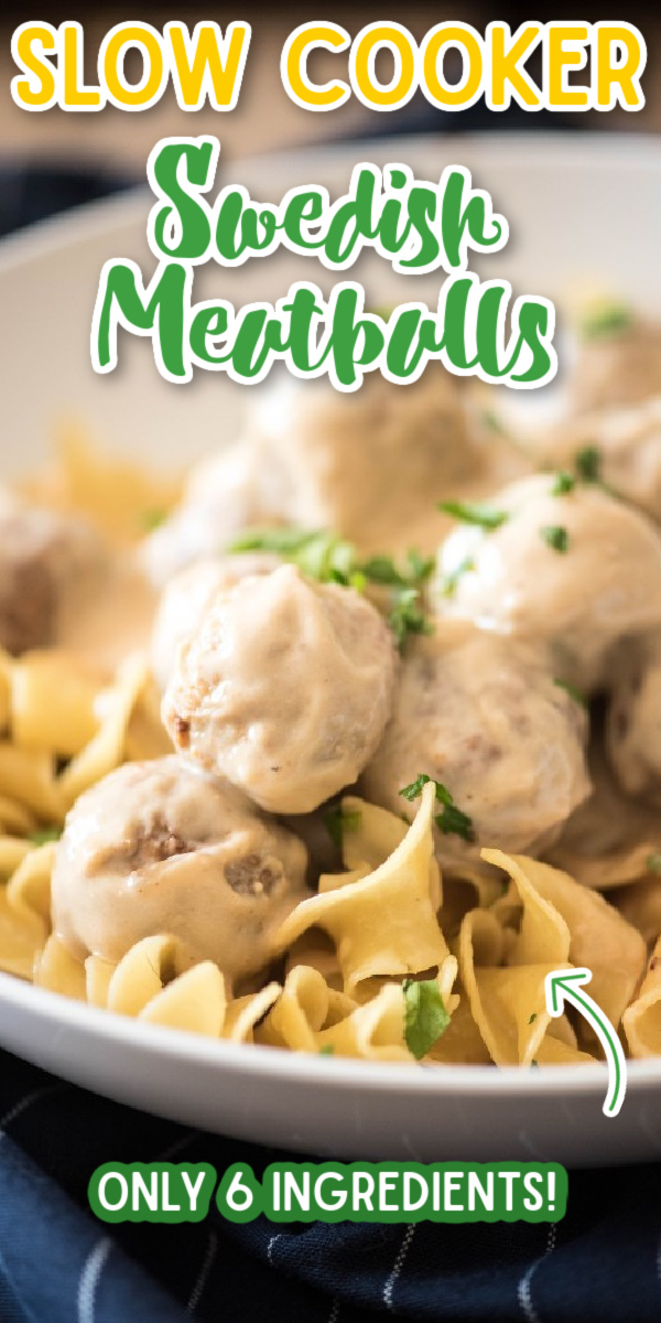 These Slow Cooker Swedish Meatballs are the perfect back-to-school dinner that everyone will love. Only six ingredients in this fast and easy meal! #gogogogourmet #swedishmeatballs #slowcookerswedishmeatballs via @gogogogourmet
