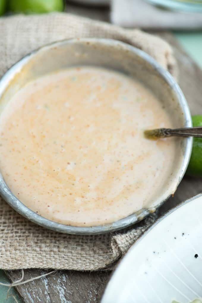 Overhead shot of Key Lime Tartar Sauce