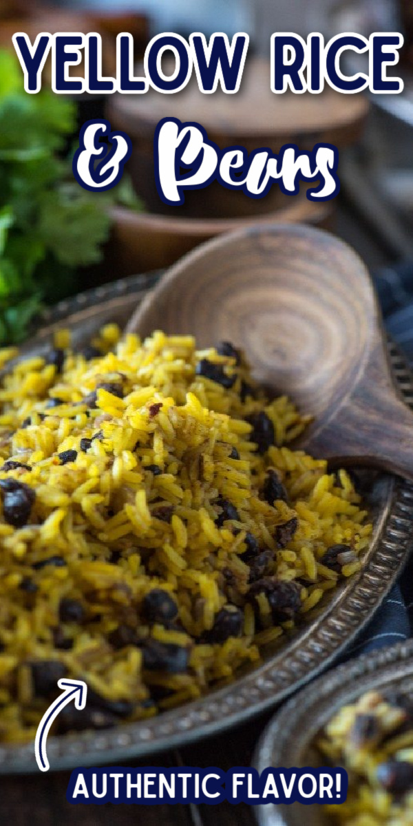 This authentic Yellow Beans and Rice recipe is perfect for serving with Puerto Rican pork (pernil.) And they only require 5 ingredients! #gogogogourmet #yellowbeansandrice #puertoricanfood via @gogogogourmet