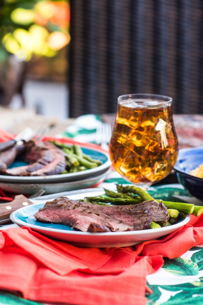 Grilled Balsamic and Soy Marinated Flank Steak Recipe