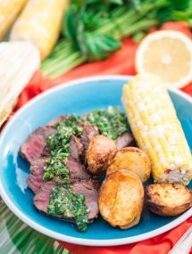 Lemon Basil Gremolata with Grilled Beef Tenderloin for a fresh, summery meal that's good any time of year! | @gogogogourmet