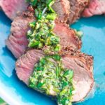 Lemon Basil Gremolata with Grilled Beef Tenderloin for a fresh, summery meal that's good any time of year! | @gogogogourmet