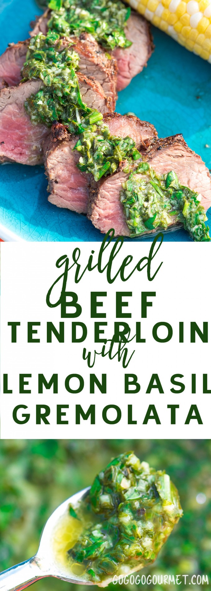 This Lemon Basil Gremolata is the perfect summer topping for grilled meat, fish, poultry or vegetables! Fast and easy, with no big kitchen equipment required. via @gogogogourmet