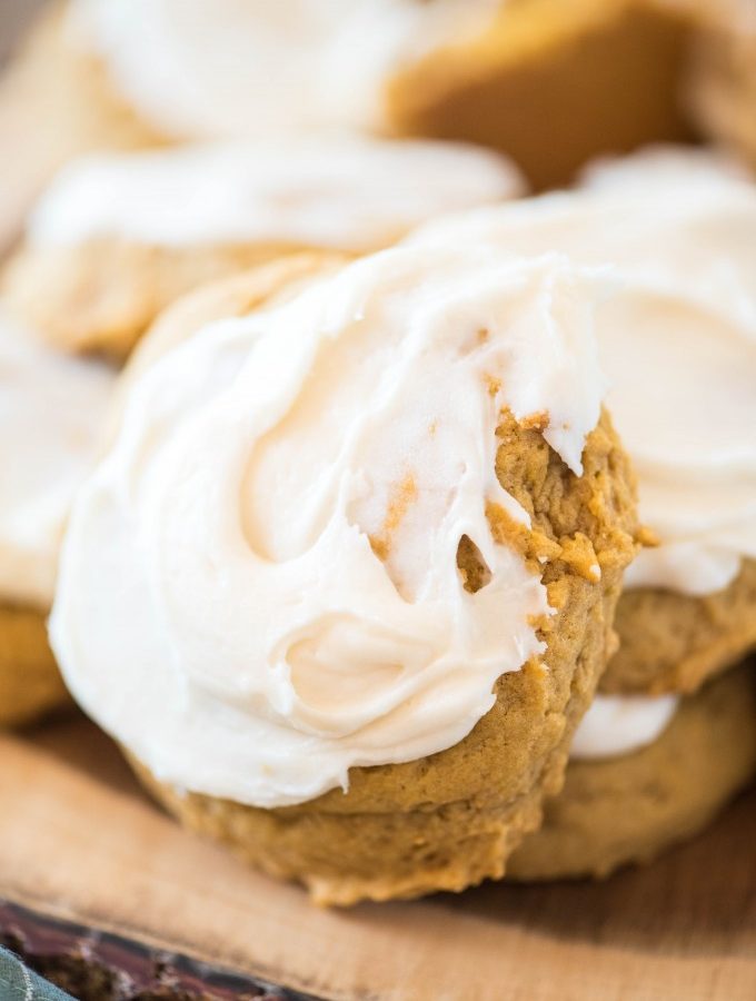 Iced Pumpkin Spice Cookies- perfect for fall! | @gogogogourmet