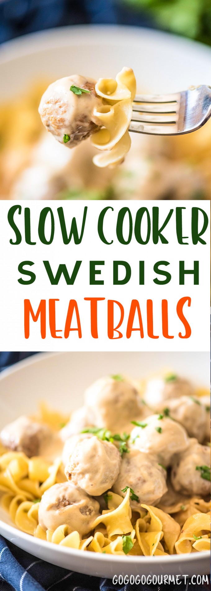 These Slow Cooker Swedish Meatballs are the perfect back-to-school dinner that everyone will love. Only six ingredients in this fast and easy meal! #gogogogourmet #swedishmeatballs #slowcookerswedishmeatballs via @gogogogourmet