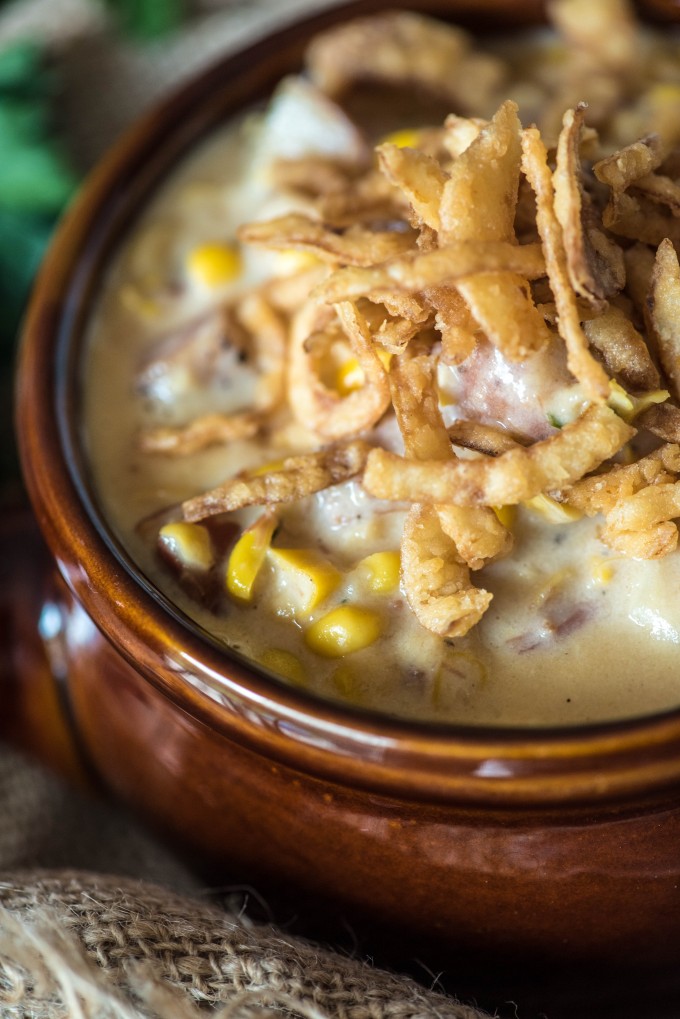 Potato Bacon Corn Chowder | @gogogogourmet