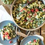 Spinach Artichoke Dip One Pot Pasta | @gogogogourmet