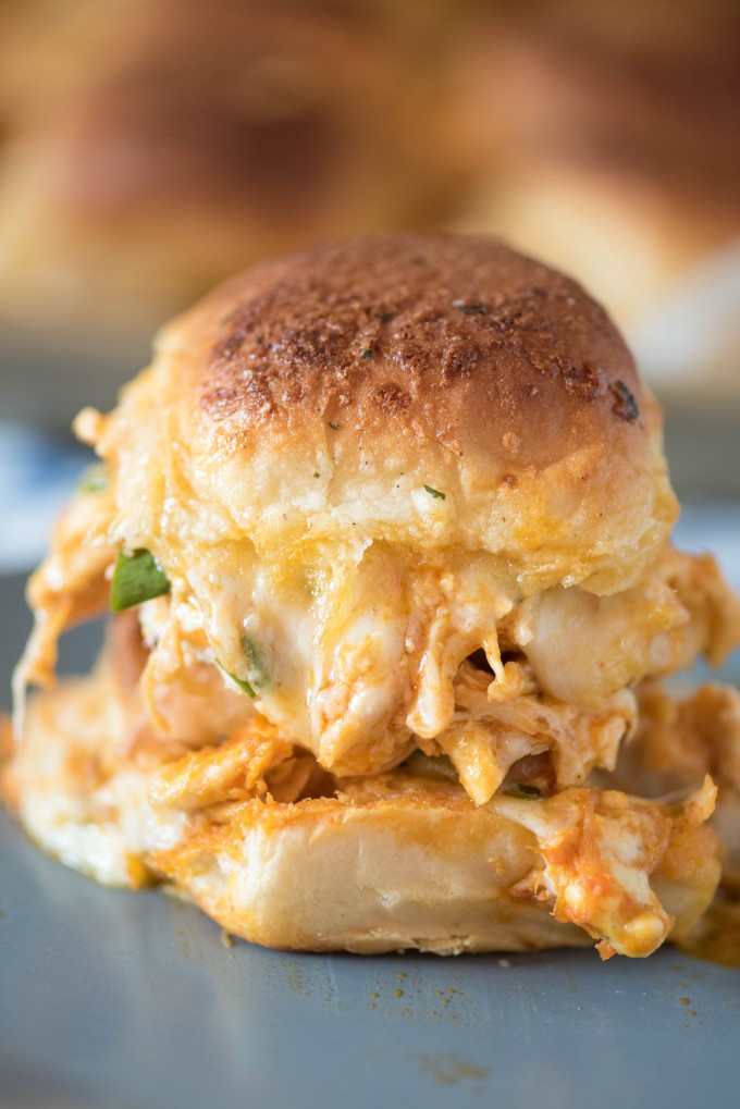 Cheesy Buffalo Chicken Sandwich Recipe | @gogogogourmet