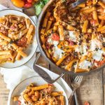 Cheesy Pizza Casserole | @gogogogourmet