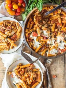 Cheesy Pizza Casserole | @gogogogourmet