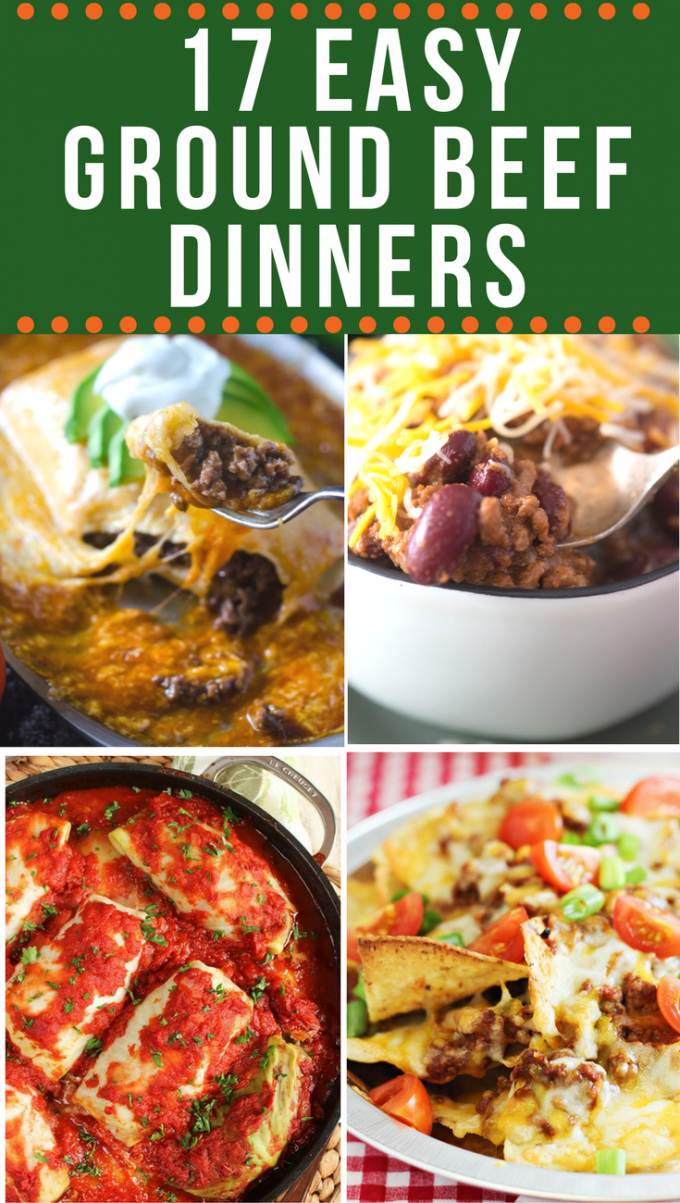 These easy ground beef recipes take the guesswork out of trying to figure out a dinner recipe with one of the most versatile ingredients out there! Meatballs, chilis, sandwiches and pasta- this blank canvas can do it all! via @gogogogourmet