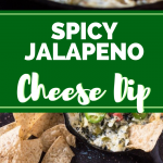 Collage of Jalapeno Cheese Dip for Pinterest