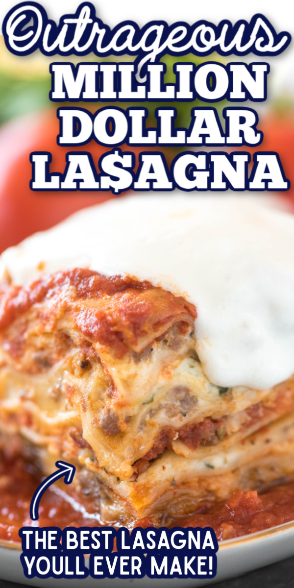 This easy classic lasagna recipe is million-dollar-good! Layers of marinara, Alfredo sauce, sausage, ricotta cheese, herbs and fresh mozzarella! No boil makes it great for busy nights. via @gogogogourmet