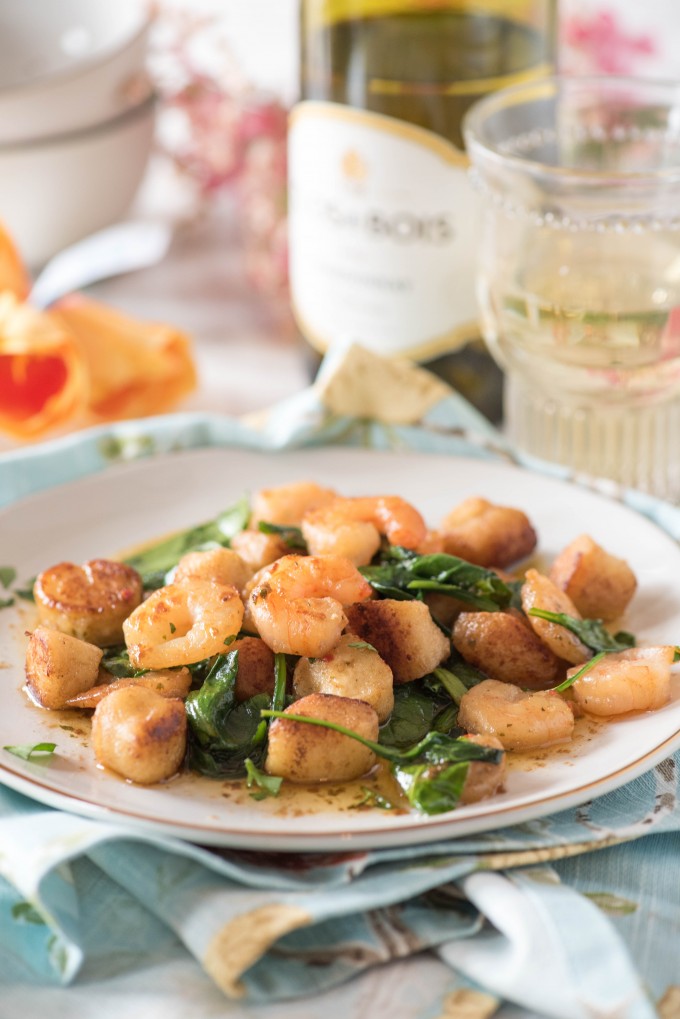 Shrimp Scampi with Easy Homemade Ricotta Gnocchi