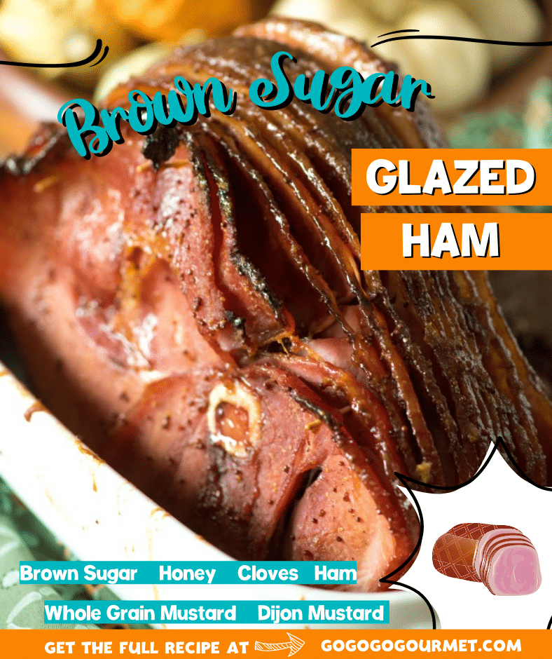 No need to get out the crockpot, this Honey Ham is baked right in the oven! This easy ham makes cooking Thanksgiving dinner a breeze! You'll never need to go looking for ham recipes again. The brown sugar adds just the right amount of sweet, and you could even add pineapple to the glaze! #gogogogourmet #thanksgivingdinnerrecipes #easythanksgivingrecipes #thanksgivinghamrecipes #honeybakedham via @gogogogourmet