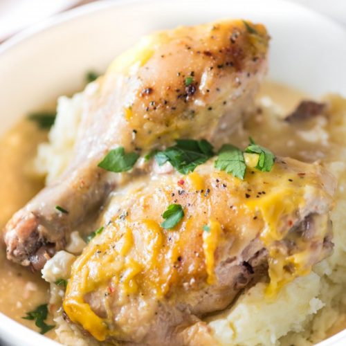 Easy Slow Cooker Creamy Italian Chicken Go Go Go Gourmet