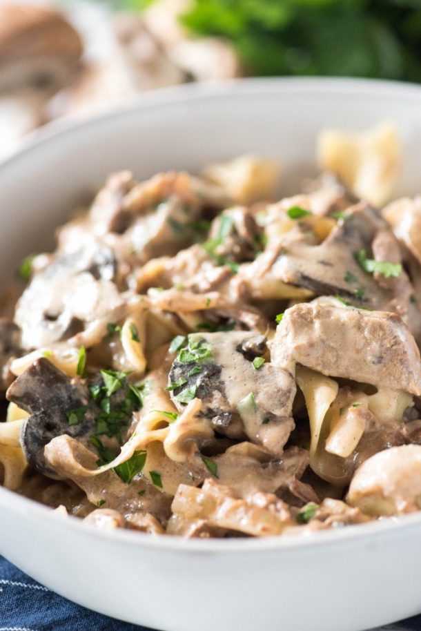 Slow Cooker Beef Stroganoff Go Go Go Gourmet