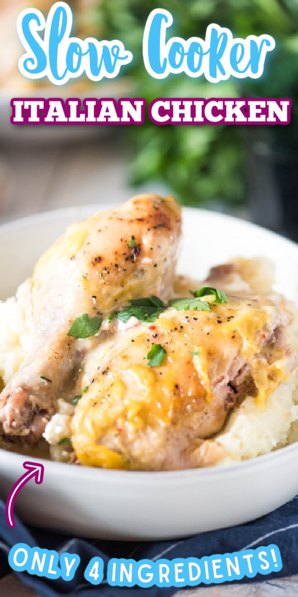 Whether cooked in the crockpot, Instant Pot, or baked, this easy Slow Cooker Creamy Italian Chicken is the ultimate comfort food! It's made deliciously creamy thanks to cream cheese, and tastes best served over rice or pasta. This is a dinner your family will request over and over! via @gogogogourmet
