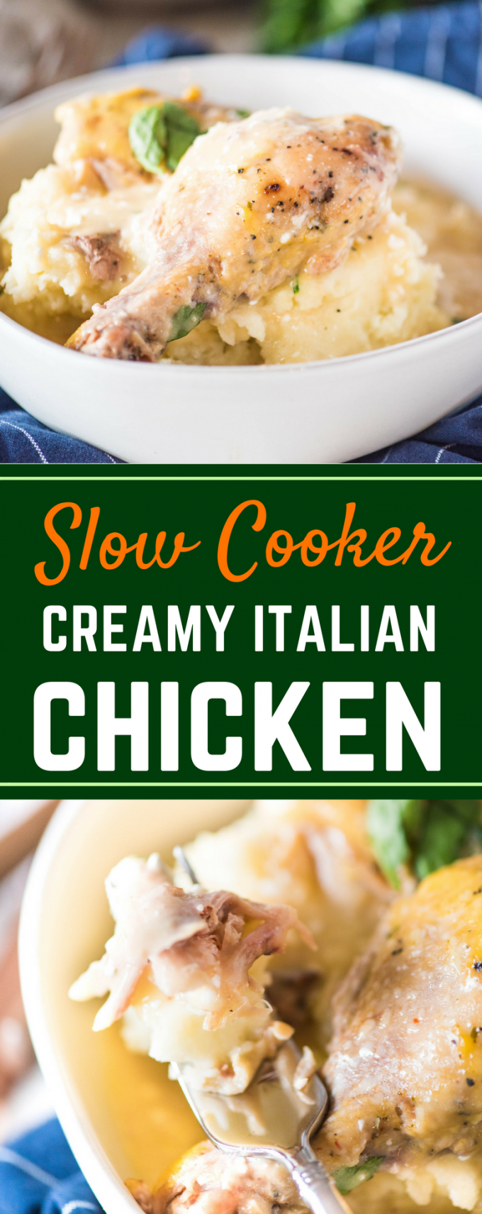 Whether cooked in the crockpot, Instant Pot, or baked, this easy Slow Cooker Creamy Italian Chicken is the ultimate comfort food! It's made deliciously creamy thanks to cream cheese, and tastes best served over rice or pasta. This is a dinner your family will request over and over! via @gogogogourmet