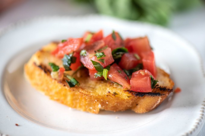 Perfect easy bruschetta recipe for entertaining