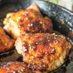 Honey Garlic Chicken Thighs are an easy chicken recipe, perfect for dinner any night of the week