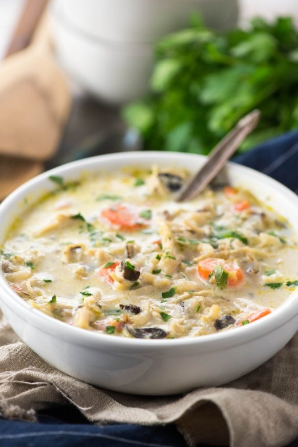Instant Pot Chicken and Rice Soup - Pressure Cooker Chicken Rice Soup