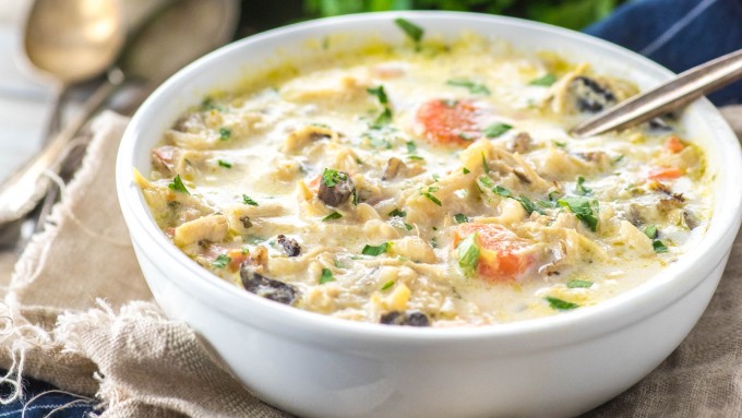 Panera Copycat Chicken and Wild Rice Soup made in an Instant Pot