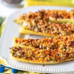 easy stuffed banana peppers with hot sausage and cheese