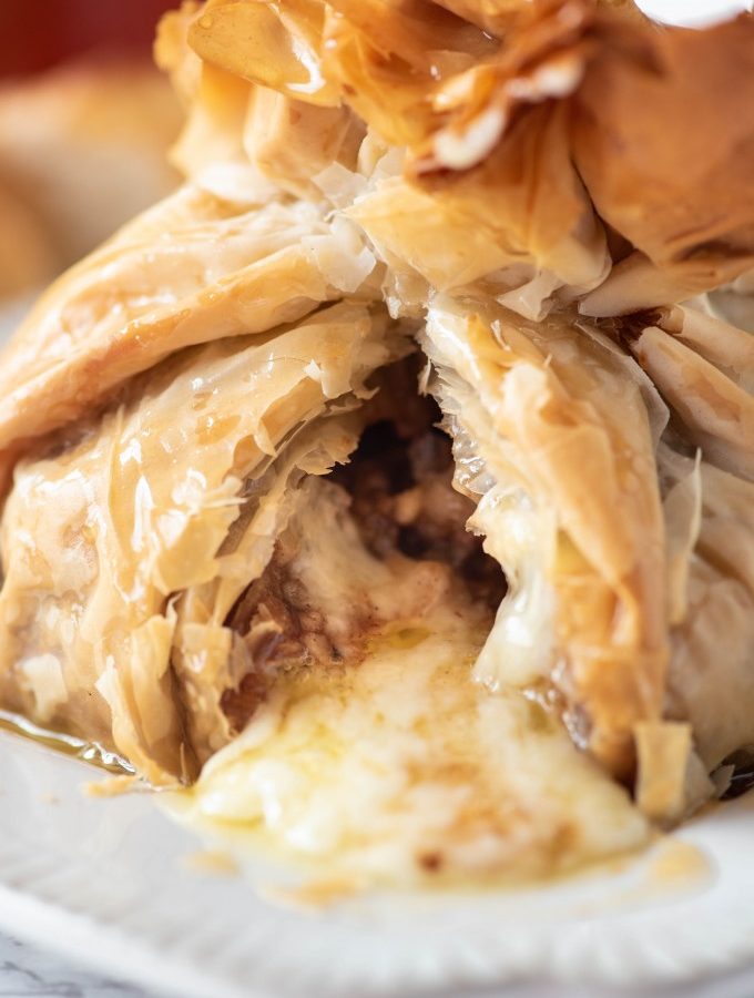 Baklava Baked Brie Appetizer