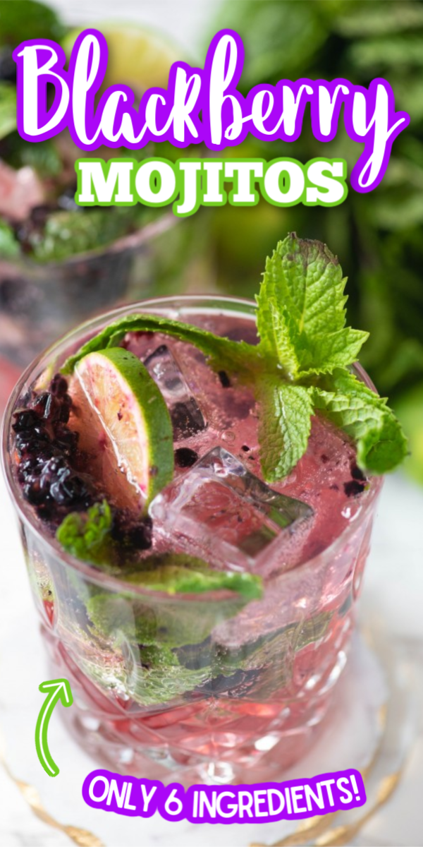 If you like the Starbucks mocktail, you are going to LOVE this Blackberry Mojito cocktail recipe! Whether you're making a pitcher or just one for yourself, this will be one of your favorite refreshing summer drinks! #easysummercocktails #refreshingcocktails #blackberrymojitococktail #gogogogourmet via @gogogogourmet