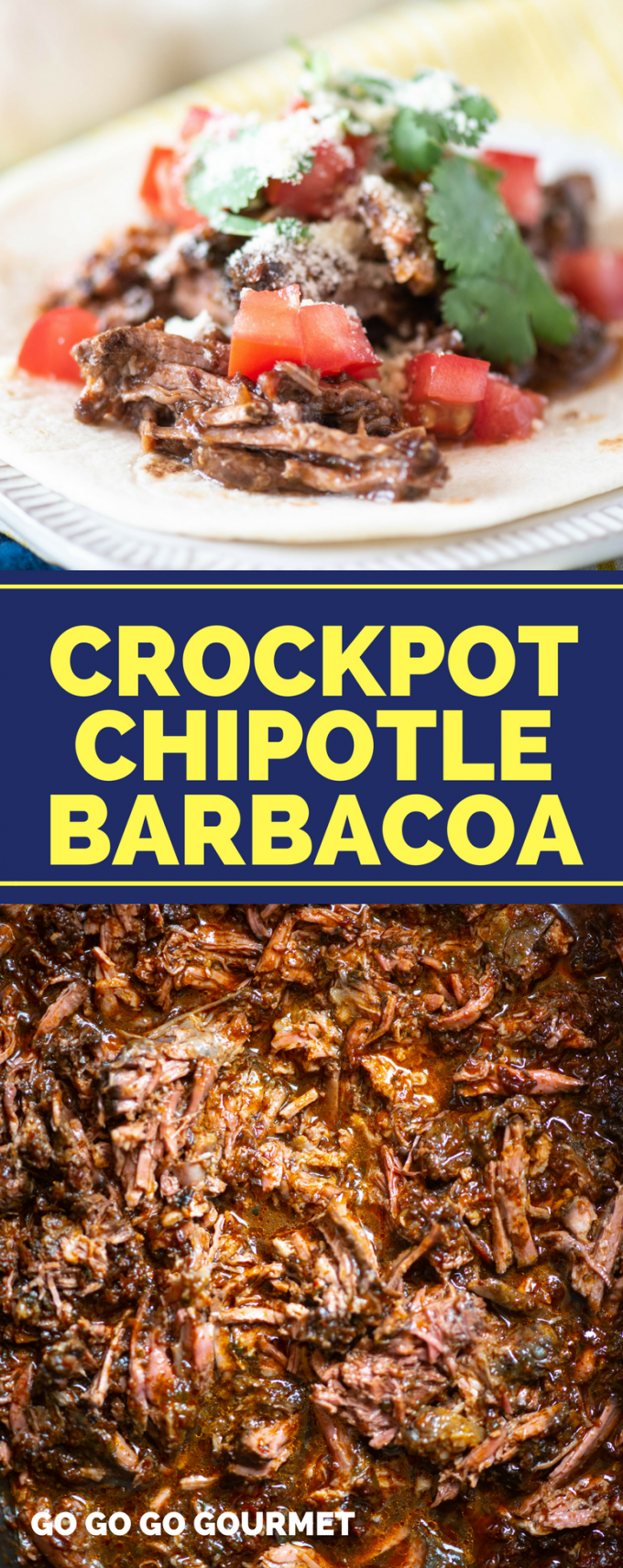 This easy copycat Chipotle Slow Cooker Barbacoa is so tasty! Pork that is full of authentic Mexican flavor is delicious made into tacos or served over rice. via @gogogogourmet