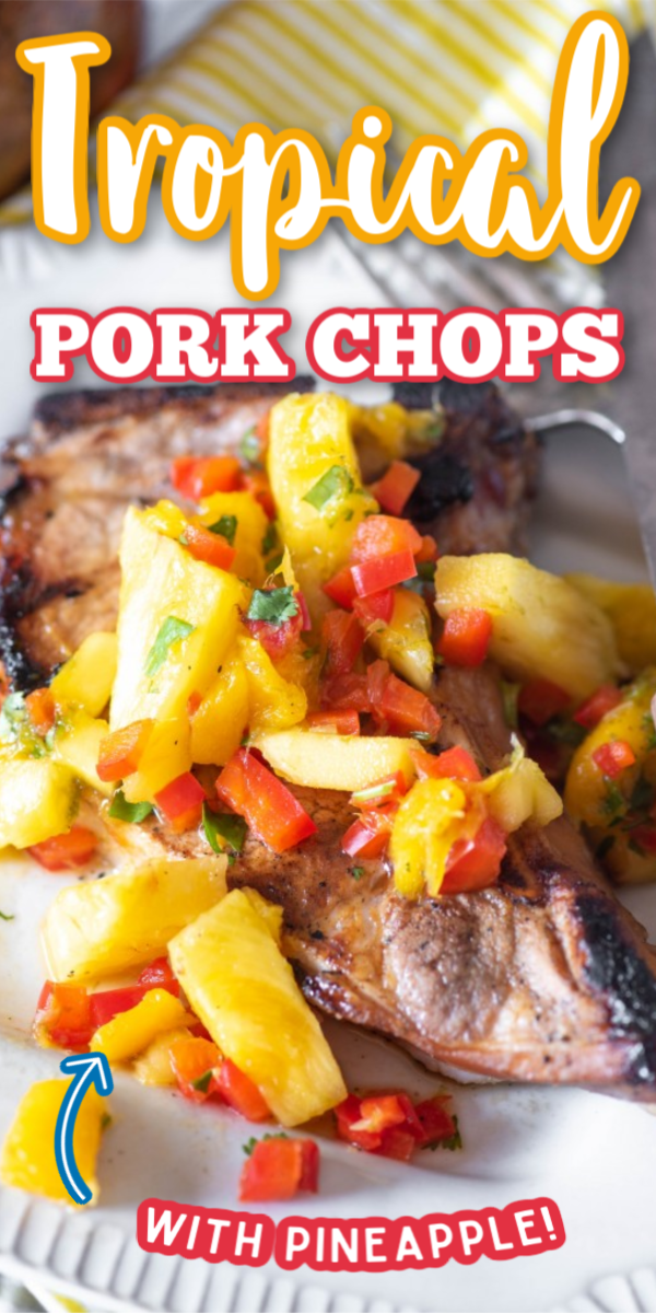 When it comes to summer, there’s no better way to cook bone in pork chops than firing up the grill! These Marinated Grilled Pork Chops soak in the best marinade, and get topped off with a salsa that will whisk you away to the tropics! @ohiobaconfarmer #grilledporkchops #summergrillingrecipes #gogogogourmet via @gogogogourmet