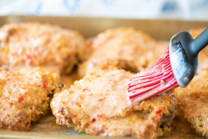 Crispy Bang Bang Chicken Thighs