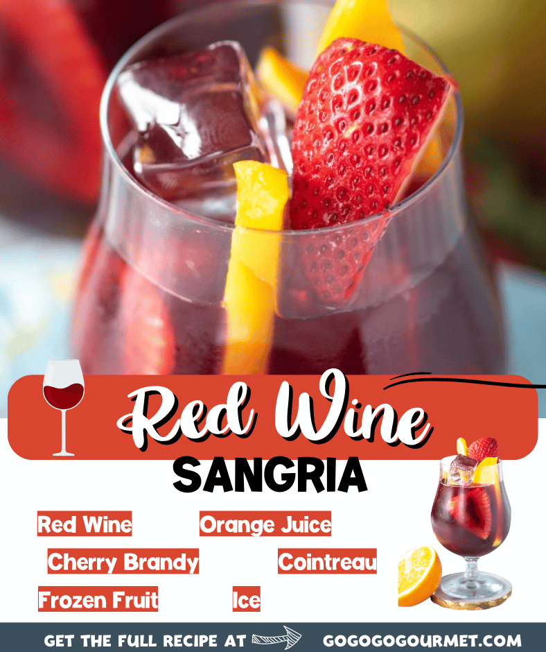 This easy Red Wine Sangria recipe is perfect for summer, fall or winter! Made traditionally with brandy, this is the perfect sweet cocktail to make for a crowd! #favoriteredwinesangria #redsangriarecipe #summercocktailrecipes #gogogogourmet via @gogogogourmet