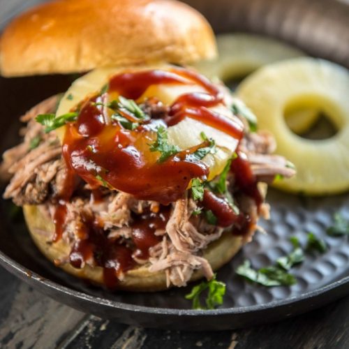 Crockpot BBQ Pineapple Pulled Pork Sliders — Studio Sheppard