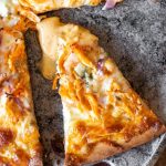 Delicious buffalo chicken pizza recipe for oven or grill