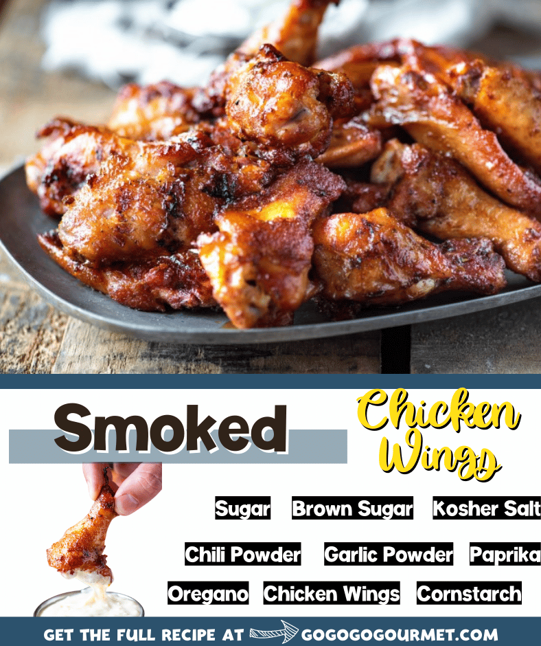 Get your smokers ready, this is the most amazing Smoked Chicken Wings recipe! With a perfectly seasoned rub, these crispy wings will be your new favorite! #smokedchickenwings #smokerrecipes #bestsmokedchickenwings #gogogogourmet via @gogogogourmet