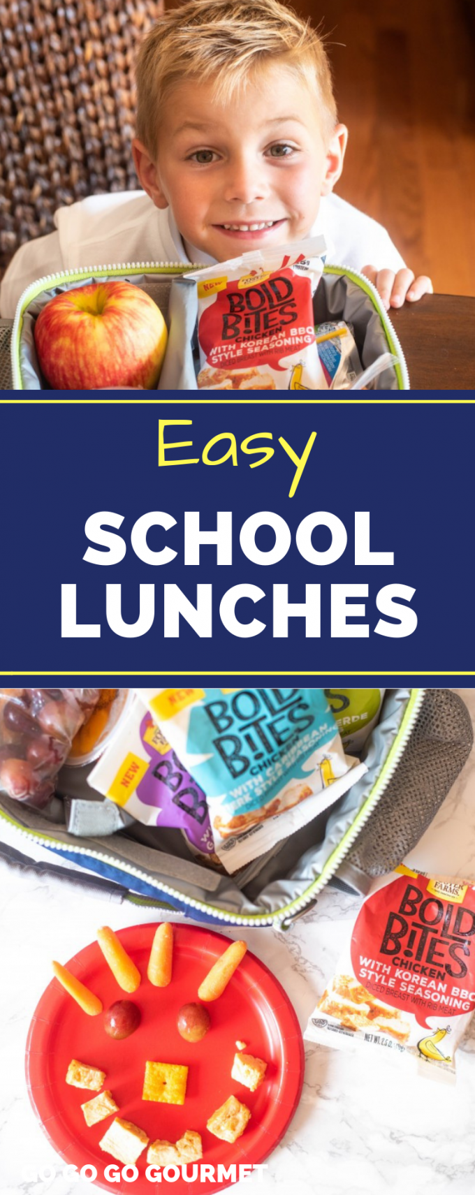 Whether you're making lunches for kids, for teens, or even for picky eaters, with the help of Bold Bites from Foster Farms lunch is made easy! These are lunches that you can make ahead when you need something quick. The best! @izea #ad #easyschoollunches #quickandeasylunches #lunchforkids #gogogogourmet via @gogogogourmet