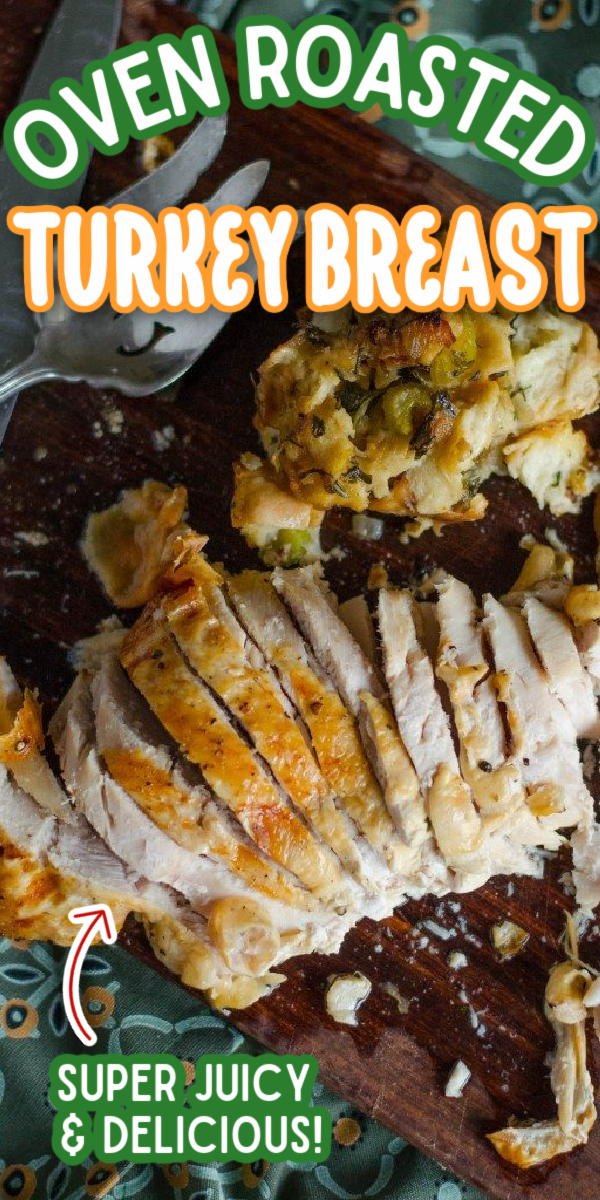 Whether boneless or bone in, this juicy Oven Roasted Turkey Breast recipe is perfect for Thanksgiving! You will never need to know how to cook turkey any other way! The leftovers make for delicious and easy sandwiches, too! #gogogogourmet #ovenroastedturkeybreast #thanksgivingrecipes #thanksgivingturkey #juicyturkeyrecipes via @gogogogourmet