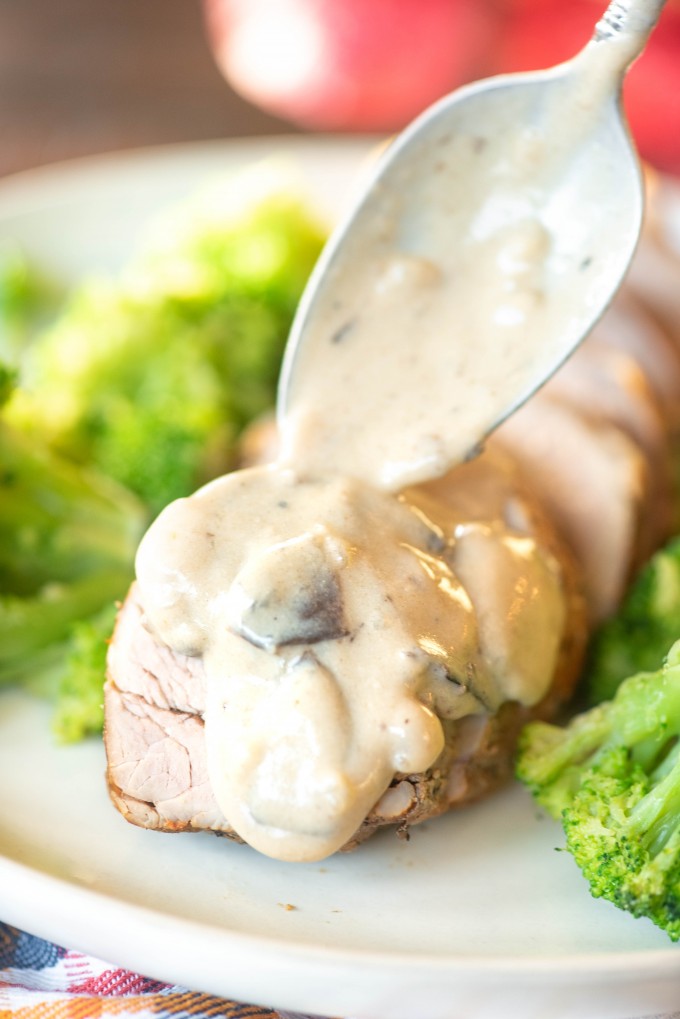 Instant Pot Pork Tenderloin with broccoli 