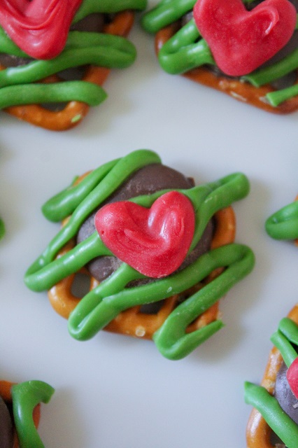 Close up of grinch bites - christmas desserts