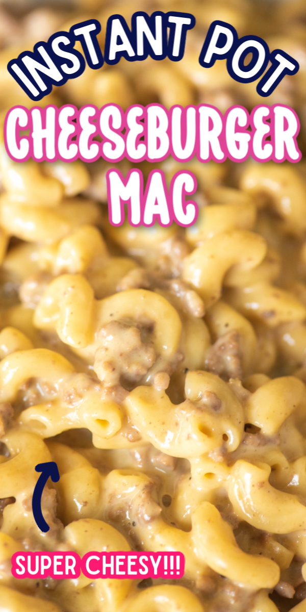 This easy Instant Pot Cheeseburger Mac and Cheese is a homemade version of your favorite boxed meal. Made with a mixture of Velveeta and cheddar cheese, this casserole is sure to become one of your family's new favorite dinners! #gogogogourmet #instantpotcheeseburgermac #cheeseburgermacandcheese #copycatrecipes #easydinnerrecipes #easyinstantpotrecipes via @gogogogourmet