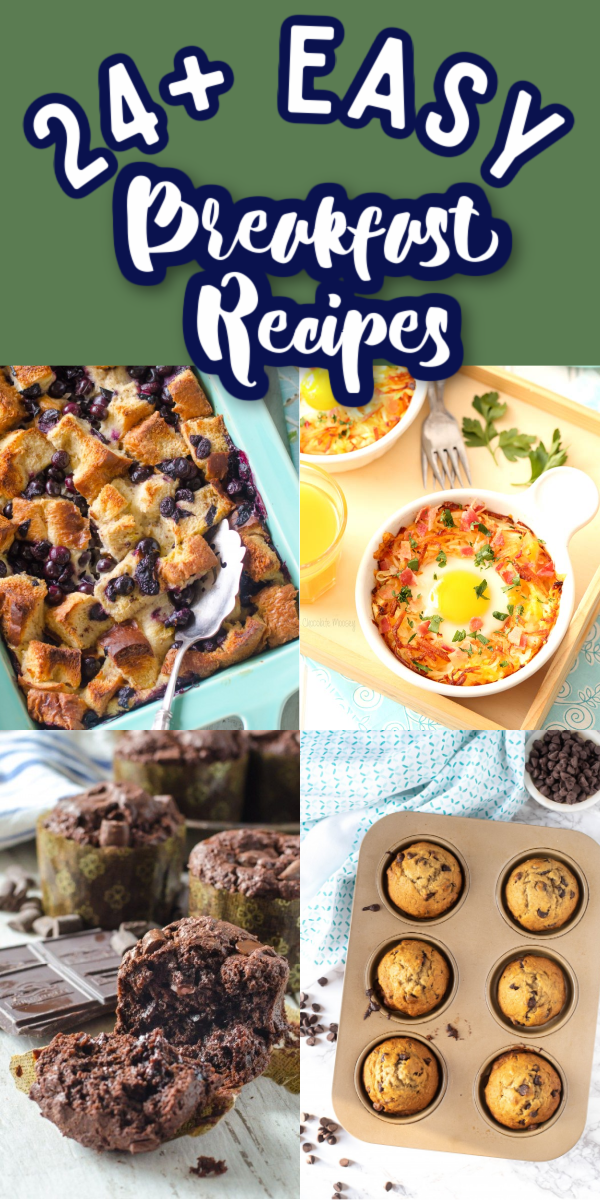 Whether you're looking for something sweet, savory, muffins or casseroles, these Easy Breakfast Recipes are for you! Great for busy mornings! #gogogogourmet #easybreakfastrecipes #breakfastrecipes #easybreakfasts via @gogogogourmet